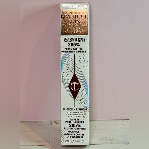 Charlotte Tilbury Beautiful Skin Foundation 1 Neutral NIB 1 FL OZ/30 ml - Picture 2 of 7